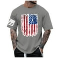 thumbnail image 5 of Gvdentm USA Tshirt Shirts for Men Independence Day 3D Digital Printing Basic Tee Tops Men Formal Shirts A05-Grey,XL, 5 of 5