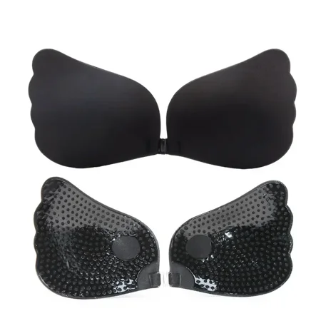 

Women‘s 2 Pack Invisible Adhesive Strapless Bra Sticky Push Up Silicone Bra With Drawstring For Women A To E Cup Lingerie Accessories