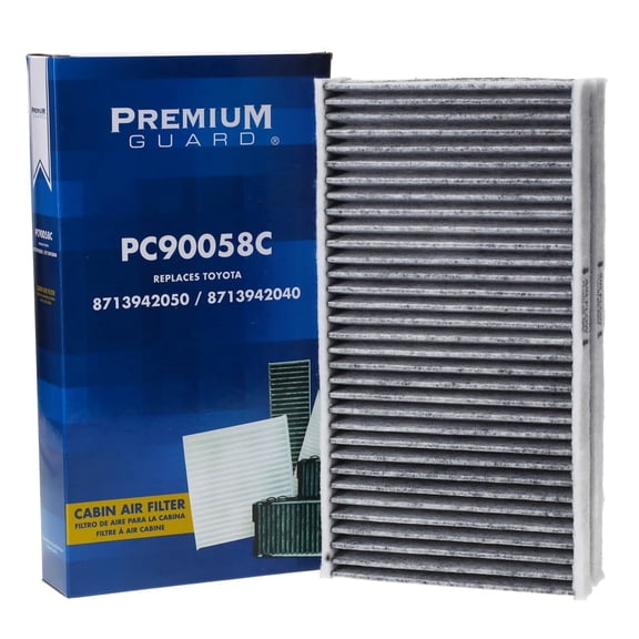 PG PC90058C Activated Charcoal Cabin Air Filter | Fits 2023-2025 Toyota bZ4X; 2023-2027 Subaru Solterra; 2023-2026 Lexus RZ450e; 2024-2025 RZ300e; 2026-2027 RZ350e; 2026 RZ550e