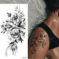 thumbnail image 3 of 6 Piezas / Lote 3D Realista Flor Grande Tatuajes Temporales para Mujeres Arte Corporal Brazo Geométrico Tatuaje Pegatinas Adultos Falso Impermeable Tatoo Piernas Boceto Sexy Chica Melocotón Lirio Jormftte CPB-US-HPP125-1, 3 of 6