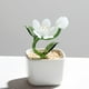 thumbnail image 1 of Flores artificiales en maceta, planta en maceta, decoración del hogar, figura decorativa de vidrio, flores artificiales para escritorio, estantería, baño, 1 of 8