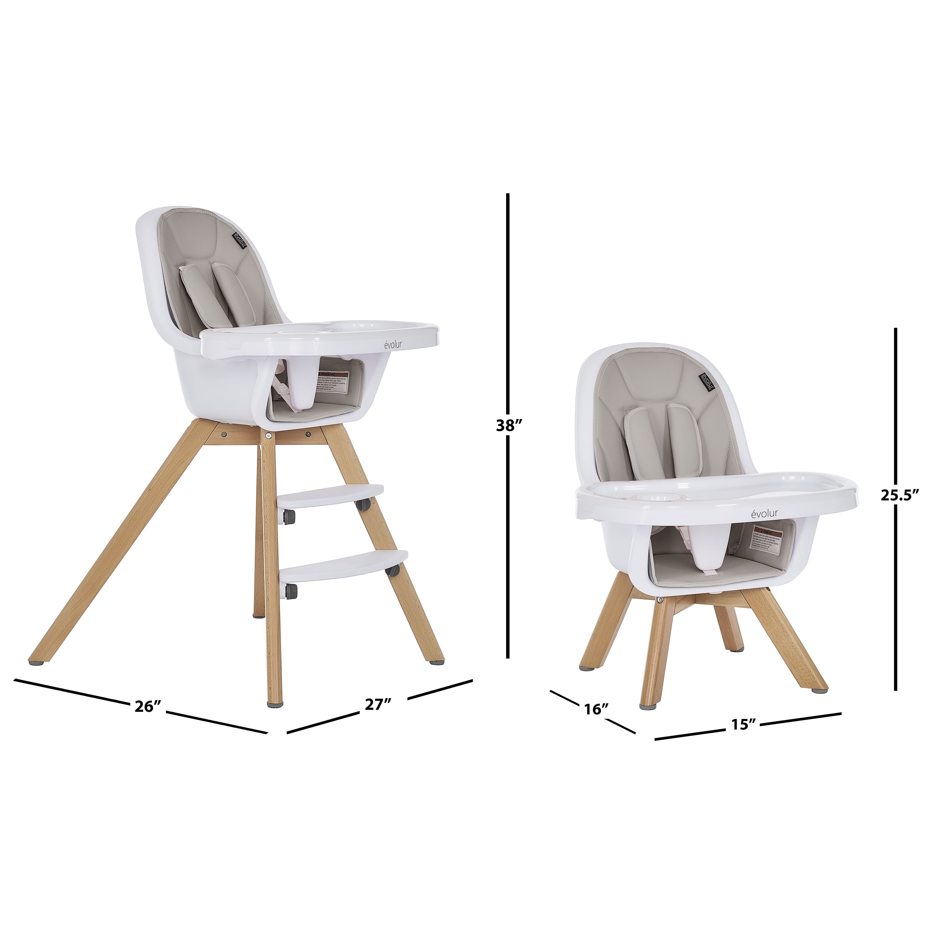 evolur zoodle high chair