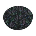 thumbnail image 2 of Xecao's Lavender Flowers Print Stool Covers offer stylish, washable protection for PU round bar stools, perfect for home or commercial use., 2 of 7