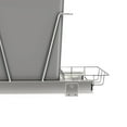 thumbnail image 4 of Pull Out Trash Can, Cabinets, 35 Qt 12 Gallon Garbage Waste Bin with Full Extension Slides for Kitchen, Home, Silver, 4 of 5