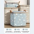 thumbnail image 5 of RKZDSR Large Storage Bags, Clothes Storage Bins Foldable Closet Organizers Storage Containers with Durable Handles for Clothing, Blanket, Comforters, Bed Sheets, Pillows and Toys, 5 of 6