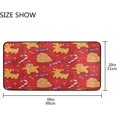 thumbnail image 3 of Kitchen Rugs Christmas Gingerbread Cookies Design Non-Slip Soft Kitchen Mats Bath Rug Runner Doormats Carpet for Home Decor, 39" X 20", 3 of 5