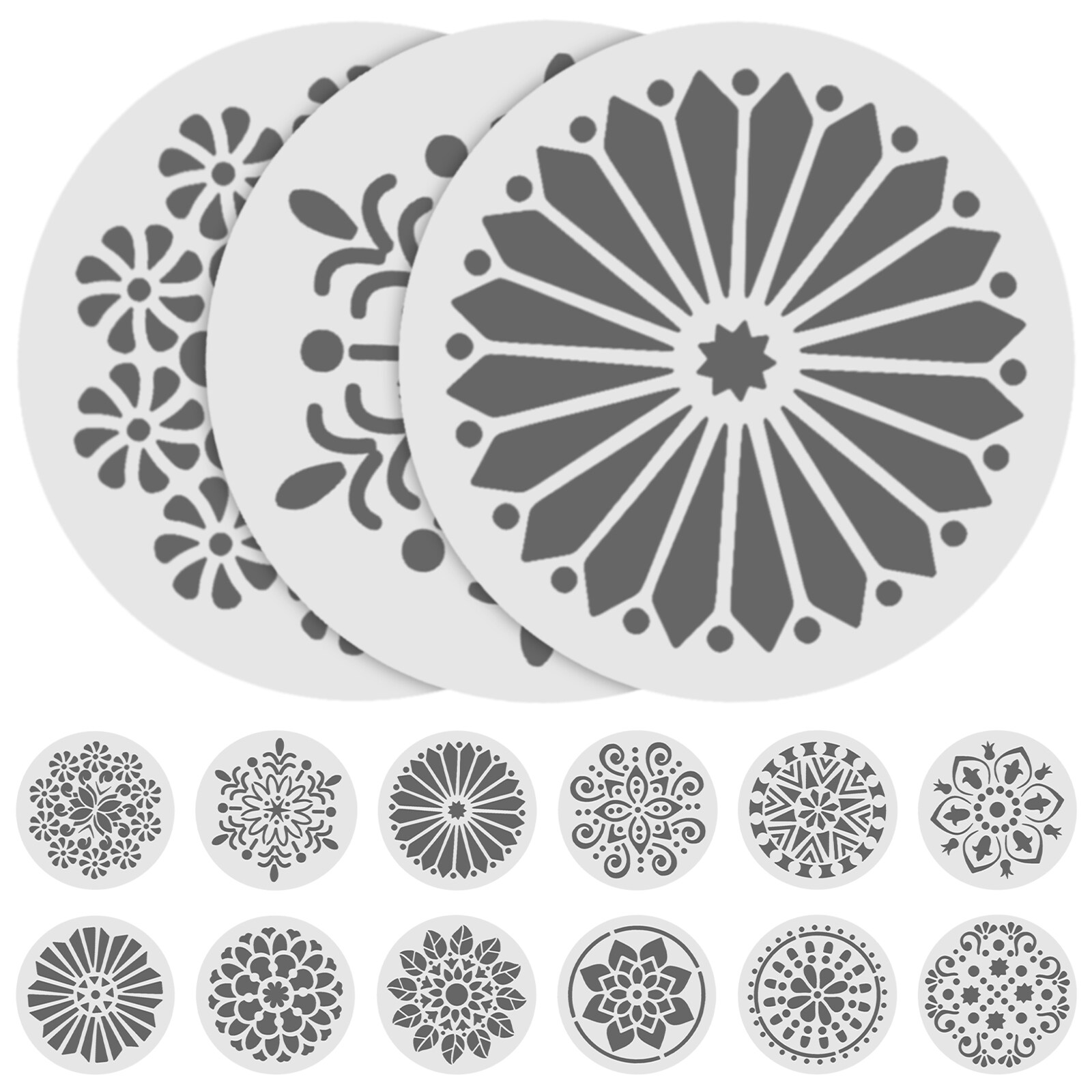 Mandala stencils 24Pcs Mandala Stencils Stencils for Painting Flower