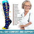 thumbnail image 7 of Tmrbno 6 Pairs Medical Sport Compression Socks - 15-20mmhg Graduated Knee-High Support for Men & Women, Ideal for Soccer, Running, and Nurses, 7 of 7