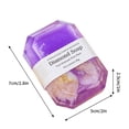 thumbnail image 3 of Fiudx Jabón de Lujo, Jabón de Aceite Limpiador Forma de Diamante, Jabón de Baño con Infusión de Lámina de Oro, Jabón Nutritivo de Limpieza Profunda, Uso Diario, Todo Tipo de Jabón, Regalo Perfecto pa, 3 of 6