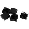 thumbnail image 2 of 5 Pieces Black Aluminum Radiator Heat Sink Heatsink 22mm x 22mm x 10mm, 2 of 2