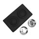 thumbnail image 4 of Cuenco para mascotas, plato de agua plegable antideslizante de silicona, cuenco doble para alimentación para perros pequeños y medianos (negro), 4 of 12