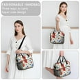 thumbnail image 6 of OBREWU Pioneer Flower Women's Insulated Leakproof Large Lunch Bag, Oxford Cloth, 6 of 7