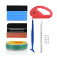 thumbnail image 1 of Kit de herramientas de envoltura de vinilo para coche, 6 piezas, herramientas de tintado para ventana, imán, gamuza, fieltro, borde, escurridor, raspador, cinta cortadora de vinilo, 5M, 1 of 5