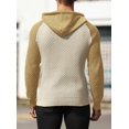 thumbnail image 3 of Sweat à Capuche pour Hommes Manches Longues Tricoté Uni Pull-Over, 3 of 4