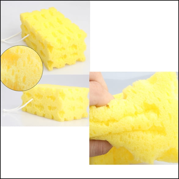 Nueva moda gran oferta Mini coche amarillo Auto lavado limpieza esponja bloque Ehuebsd Accesorios para autos y motos