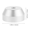 thumbnail image 2 of WHAMVOX Plateau Tournant Poids Aluminium Argent Rond 1Pcs pour Amélioration du Tourne-Disque, 2 of 8