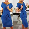 thumbnail image 2 of Summer Dresses for Women, Formal Dresses for Women,Women's Summer Casual Dress Short Sleeve Party Evening Pocket Ladies Flowy Comfortable Stylish Versatile Lightweight Fashion, 2 of 8