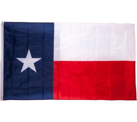 Texas flag full size 3 by 5 polyester TX Tex Lone Star State banner w/grommets 