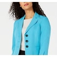 thumbnail image 2 of Le Suit Women's Three Button Skirt Suit Blue Size 12, 2 of 3