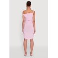 thumbnail image 4 of Womens Ruched One Shoulder Bodycon Mini Dress, 4 of 4