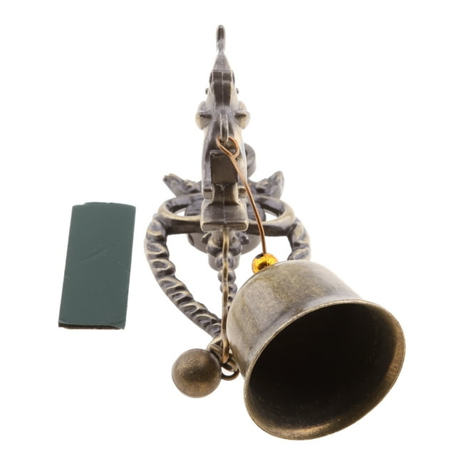 Campana de viento vintage de metal y madera para interiores y exteriores Elefante