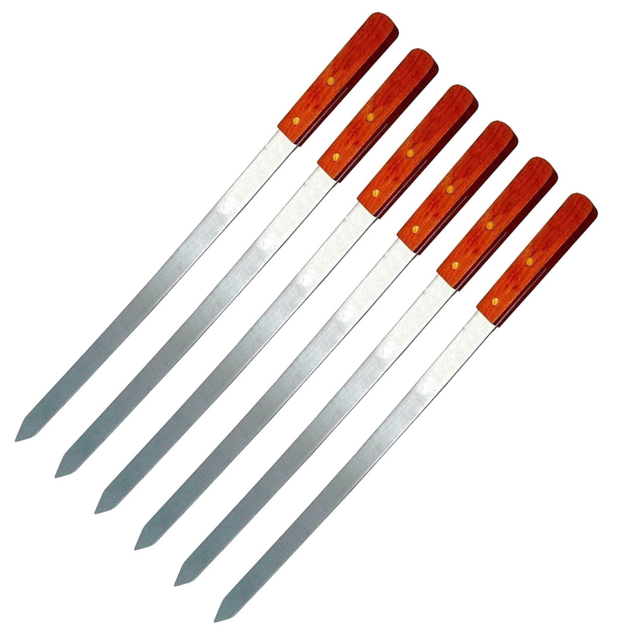 Large 23Inch Stainless Steel Brazilian Barbeque Style BBQ Wood Handle