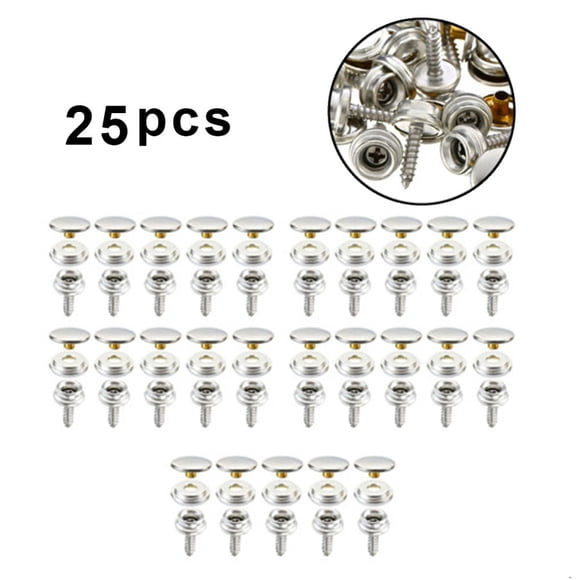 Kit de Vis en Toile Inox 75 Pcs pour Tente Bateau Marine