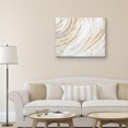 thumbnail image 2 of Masterpiece Art Gallery Fluidity Horizontal Gold Abstract By Belle Maison Canvas Art Print 22" x 28", 2 of 4