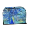 thumbnail image 2 of Sikiie Peacock Toaster Covers 2 Slice Dustproof Toaster Cover Bread Machine Cover, Dustproof Cover - 11.4" x 7.5" x 7.9", 2 of 7