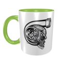 thumbnail image 2 of Turbocompresor con forma de calavera para coche de carreras, turbo, mecánico, tuning, divertido, taza de cerámica para café, té, trabajo de oficina, regalo, 2 of 8