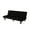Black, variant on Sofa-To-Bed Evolution: 66" Velvet Sofa Bed Transforms Seamlessly, Ideal for Family Living Rooms, Apartments and Bedrooms (Black)