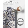 thumbnail image 6 of nqOlkjepod Outdoor Curtains for Patio Waterproof, Purple Boho Outdoor Privacy Panels Grommet, Farmhouse Vintage Ethnic Flowers Pattern Blackout Outside Curtains for Porch/Cabana 54"x84", 1 Panel, 6 of 8