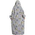 thumbnail image 5 of Oversized Blanket Hoodie,Adult Snuggle Fleece Wearable Blanket Fluffy Giant Hooded Sweatshirt, 5 of 7