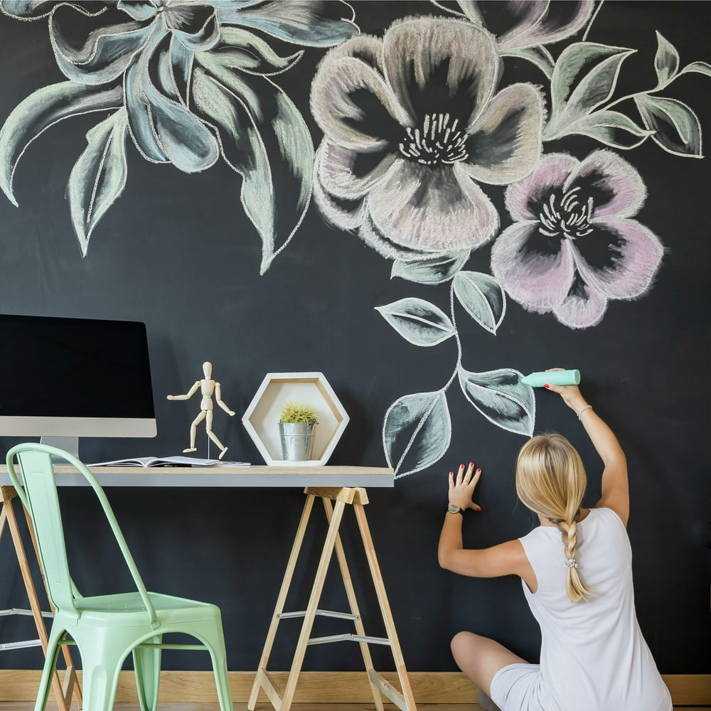 RoomMates Chalkboard Peel & Stick Wallpaper - Walmart.com - Walmart.com