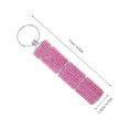 thumbnail image 2 of Raindrops Rhinestone Pill Keychain Holder with Three Compartment Organizer in Pink for Travel and, 2 of 7