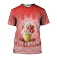 thumbnail image 3 of Custom Name Ice Creams 3D Shirt, Ice Cream Shirts for Team Men Women (Yellow, 3XL), 3 of 9