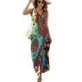 thumbnail image 1 of Paisley Print Vestido Sin Mangas , Vestidos De Lujo Para Ocasiones Oficiales, 1 of 5