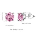 thumbnail image 6 of Juwaliy Birthstone October Tourmaline Earrings 925 Sterling Silver Women Birthday Mother's Day Gifts Jewelry, 6 of 9