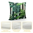 thumbnail image 4 of SHERONV Tropical Palm Tree Pillow Covers Green Banana Leaves Throw Pillow Covers Set   Black and White geometry Pillowcase for Outdoor Couch Living Room   20x20in, 4 of 5