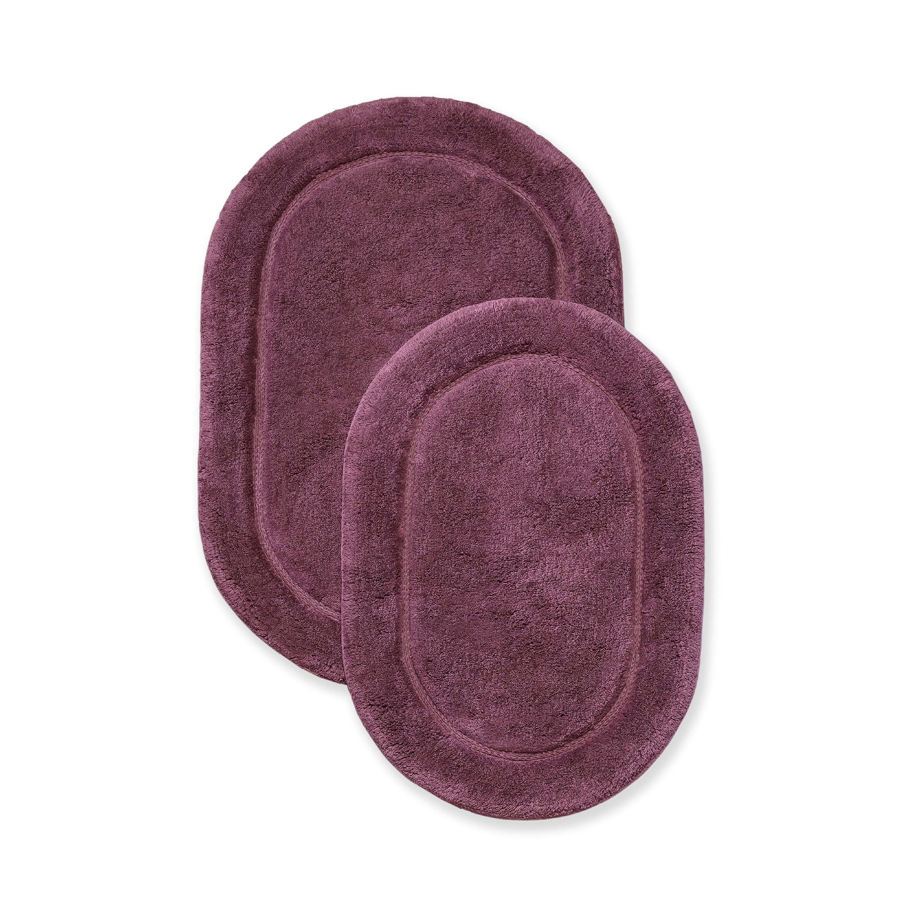 Impressions Sherman Oval NonSlip Cotton 2Piece Bath Rug Set Walmart