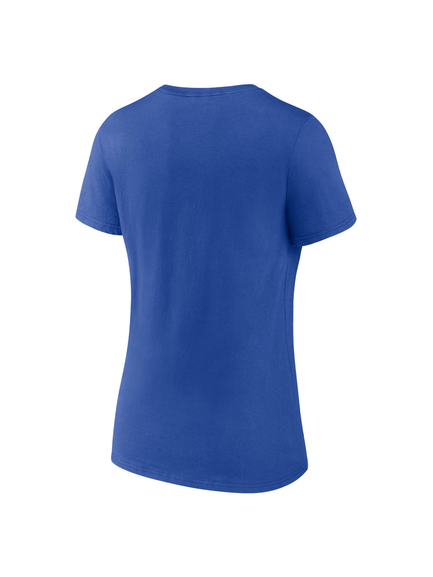 NCAA Kentucky Wildcats Women's Blue Cotton Short Sleeve V T Shirt
