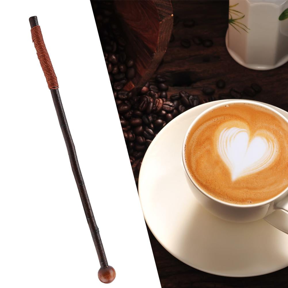 LYUMO Japanese Style Vintage Wooden Reusable Stirrer Stirring Bar Stick