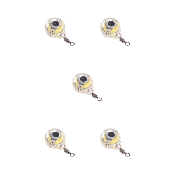 Señuelo de pesca Naiovety Luz LED Impermeable Mar Agua dulce Cebo de pez artificial Verde 5Conjunto