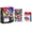 Splatoon 3 Edition, variant on Nintendo Switch OLED Neon Red/Blue Edition Bundle with Mario Kart 8 Deluxe + Sentriq Racing Wheel Two Pack Joy Con Attachments - Japan Import with US Plug