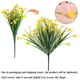 thumbnail image 3 of 9 flores artificiales para exteriores, resistentes a los rayos UV, plantas falsas para exteriores, flores de plástico sintético a granel para colgar macetas, jarrón de porche exterior, decoración de ventanas del hogar (amarillo, morado, verde) Zhivalor CZBG-SY55, 3 of 7