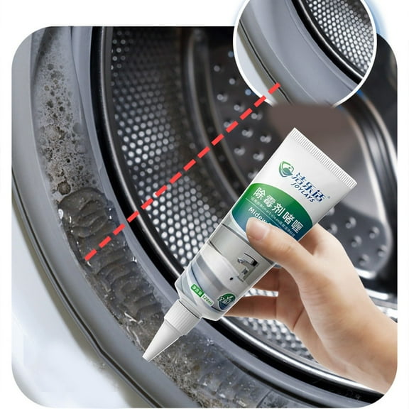 Bfogop Mold Remover Gel 120ml Effective Mold Cleaner for Household Shower, Kitchen Sinks, Walls, Tiles, Grout, Bathrooms, Washing Machine and Refrigerator Strips