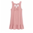 thumbnail image 3 of biudgviw Summer Dresses for Women Ruffle Hem Sleeveless Crewneck Tank Dress Fashion Tie Back Casual Knee Length Dress, 3 of 5