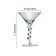 thumbnail image 3 of Meggemo Christmas Glass Cocktail Glasses Martini Highball Champagne Cups Barware Xmas Party Glasses Reusable Bar Accessory for Holiday Season, 3 of 6