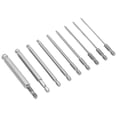thumbnail image 3 of 9pcs Hex Head Wrench Drill Bit,  9pcs Hex Screwdriver Bit Set Rustproof S2 Steel  Ball  Hex Screwdriver Bit  Head Hex Bits 1/4 Inch Hex Shank  For Universal, 3 of 8