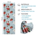 thumbnail image 2 of Trawberry Plants Fruit Flower Leaf Hot Yoga Mat Towel Non Slip for Hot Yoga - Quick-Drying Yoga Mat Cover with 4 Corner Pockets with Travel Bag - Hot Yoga Towel Non Slip 70"x26", 2 of 6